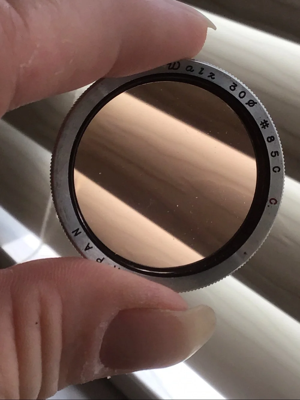 Vintage Walz Filter for Color Film with Original Packaging, Type F (85C)